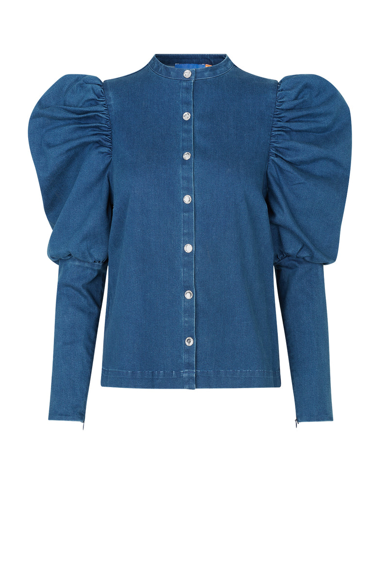 CRAS Molly Skjorte Shirt Blue - Medival blue